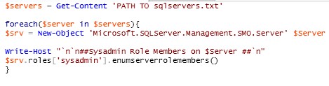 Featured image of post Listing the SQL Server SysAdmins With PowerShell