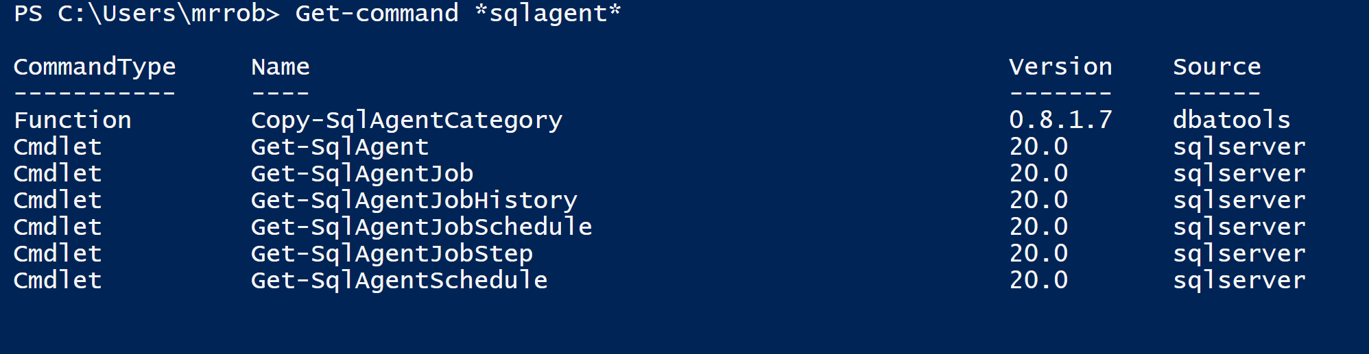 Featured image of post Using the new SQLServer Powershell module to get SQL Agent Job Information