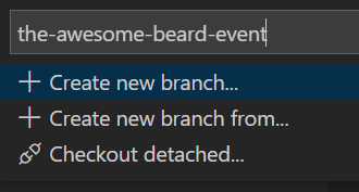 newbranch